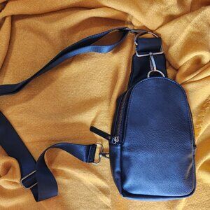 Urban Originals Anthropologie Black crossbody sling bag with black adj. strap